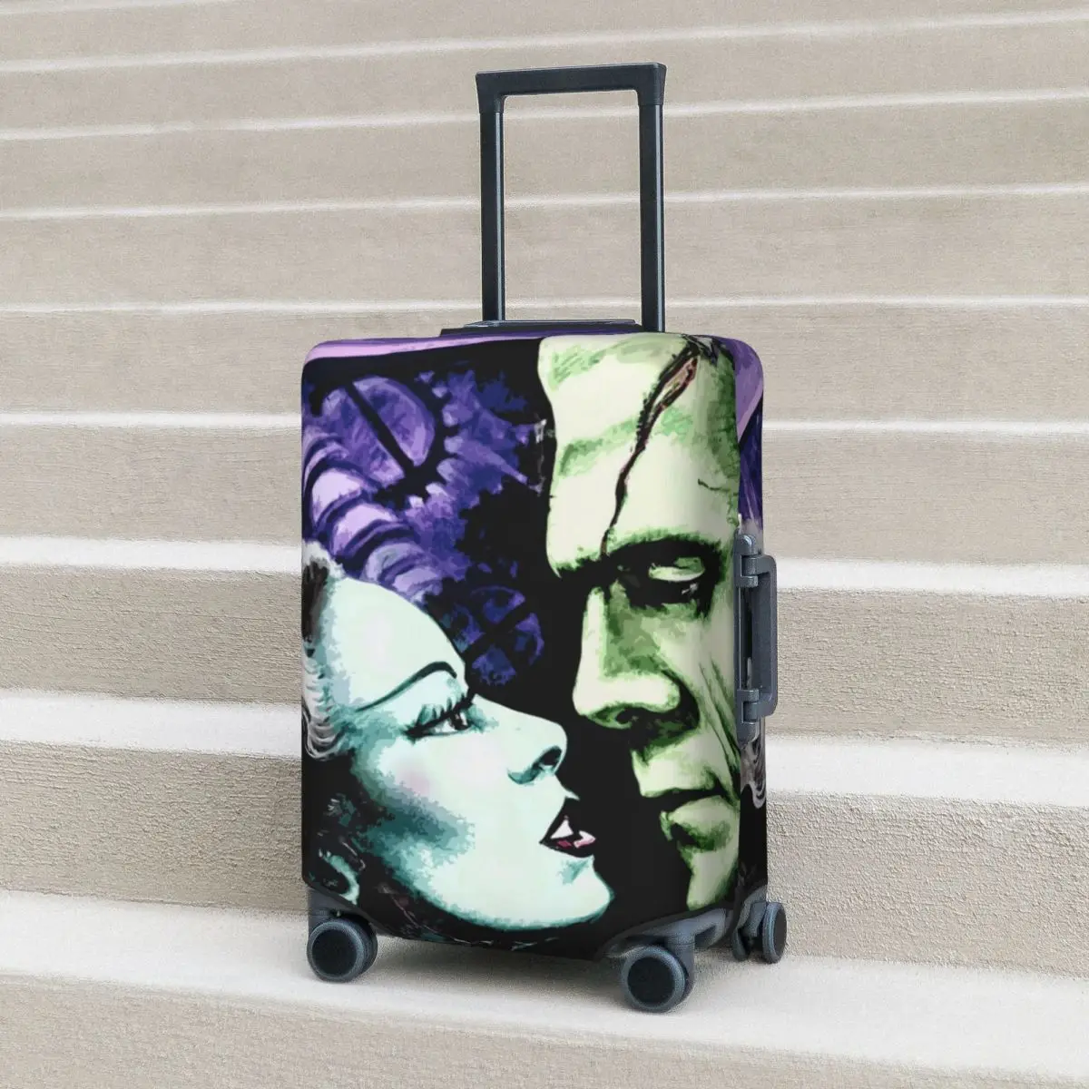 Bride And Frankenstein Monsters Suitcase Cover Horror Novel Cruise Trip Vacation Useful Luggage Case Protector
Bride And Frankenstein Monsters Suitcase Cover Horror Novel Cruise Trip Vacation Useful Luggage Case Protector