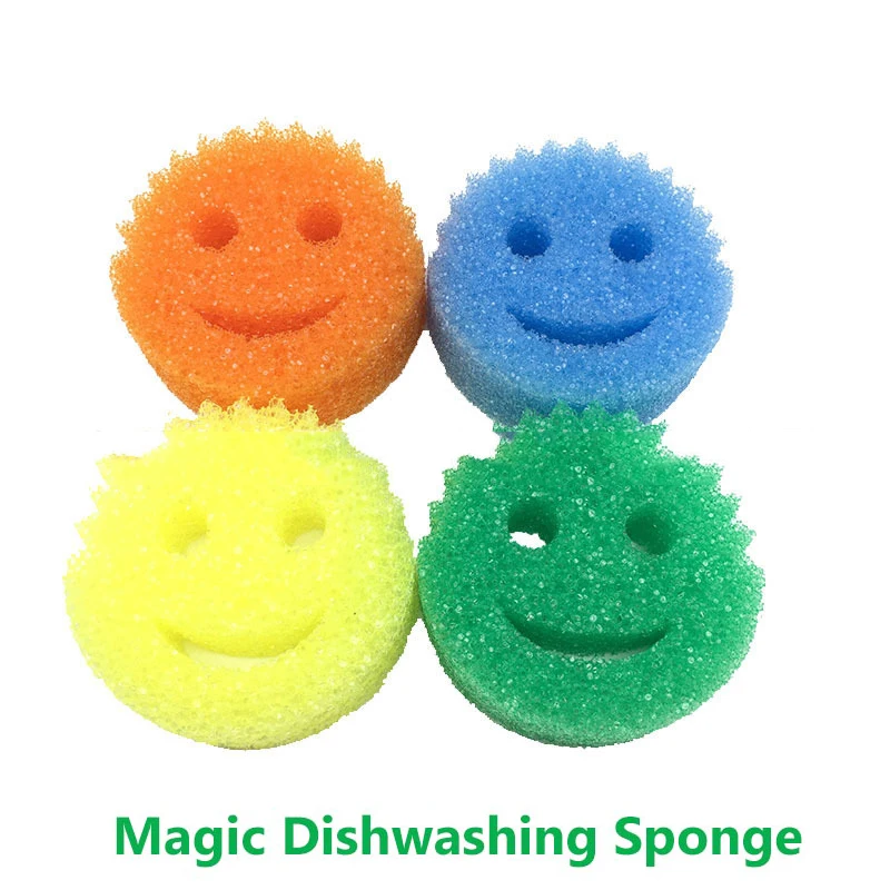 Creativity Smiley Magic Dishwashing Sponge Household Kitchenware Bathroom Cleaning Tools Powerful Scouring Pad Wipe Scrub Sponge
Creativity Smiley Magic Dishwashing Sponge Household Kitchenware Bathroom Cleaning Tools Powerful Scouring Pad Wipe Scrub Sponge