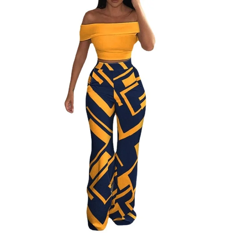 New 2023 Casual Summer Print 2 Piece Set Wide Leg Pants Suits Sexy Cropped Top + Long Trousers Fashion Woman Tracksuits
New 2023 Casual Summer Print 2 Piece Set Wide Leg Pants Suits Sexy Cropped Top + Long Trousers Fashion Woman Tracksuits