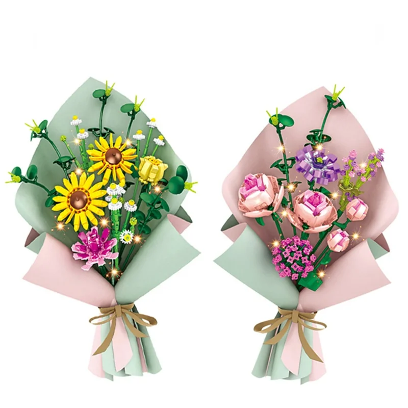 Technology Creative Flowers Flower Building Blocks Moc Romantic Rose Flower Bricks Home Decoration Toys for Girl Birthday Gift
Technology Creative Flowers Flower Building Blocks Moc Romantic Rose Flower Bricks Home Decoration Toys for Girl Birthday Gift