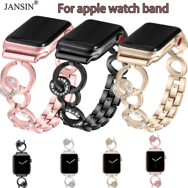 Ремешок Алмазный для Apple Watch band Series 7 6 5 4 3 2, браслет из нержавеющей стали для IWatch 1 44 мм 40 мм 42 мм 38 мм 41 мм 45 мм
Ремешок Алмазный для Apple Watch band Series 7 6 5 4 3 2, браслет из нержавеющей стали для IWatch 1 44 мм 40 мм 42 мм 38 мм 41 мм 45 мм
