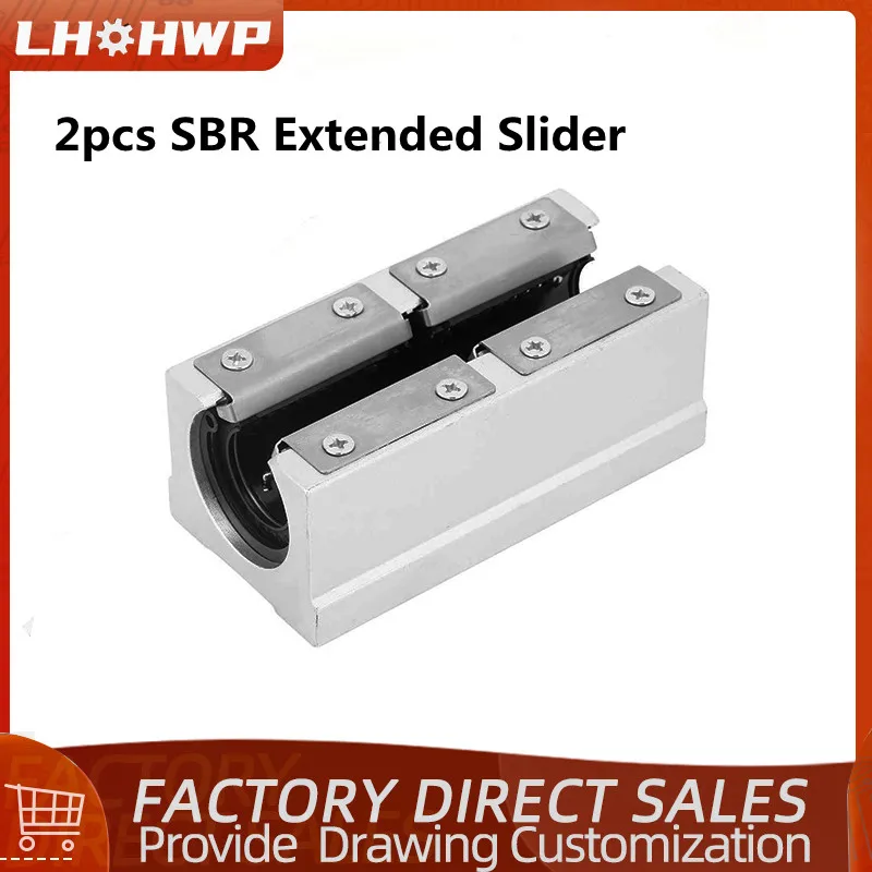 2 pcs linear extension slider SBR10/12/13/16/20/25/30/35/40/50LUU copper sleeve/steel protection/pressing plate/dustproof
2 pcs linear extension slider SBR10/12/13/16/20/25/30/35/40/50LUU copper sleeve/steel protection/pressing plate/dustproof