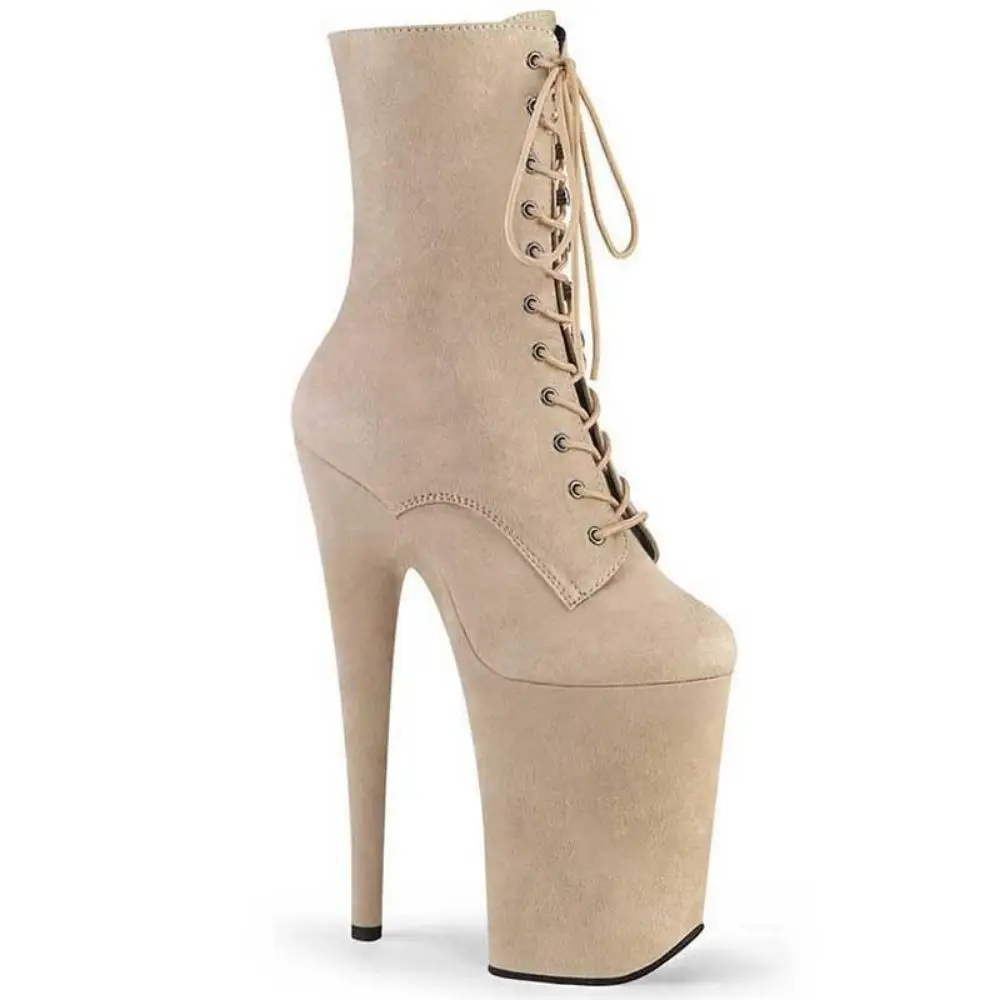 20CM Suede Sexy Super High Boots Round Toe Pole Dance Nightclub Model Catwalk Platform Shoes Party Shoes Cosplay Shoes
20CM Suede Sexy Super High Boots Round Toe Pole Dance Nightclub Model Catwalk Platform Shoes Party Shoes Cosplay Shoes