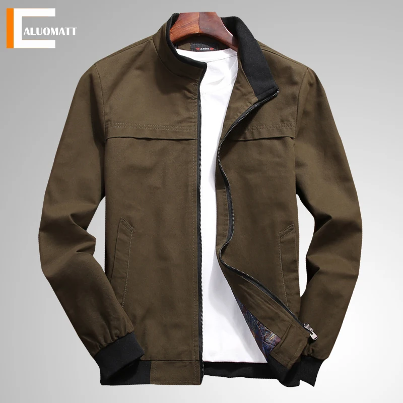 Bomber Men's Jackets Casual Fashion Zip Up Slim Fit Windbreaker Jacket Coat Men 2022 New Trend Baseball Caots Male Overcoat
Bomber Men's Jackets Casual Fashion Zip Up Slim Fit Windbreaker Jacket Coat Men 2022 New Trend Baseball Caots Male Overcoat