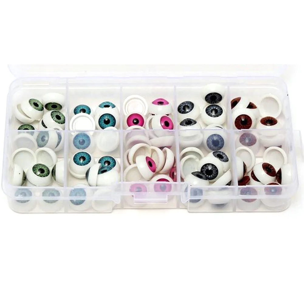 100pcs/box For Bear Toy Plastic 12mm DIY Half Round Accessories Jewelry Making Mini Crafts Doll Eyeball
100pcs/box For Bear Toy Plastic 12mm DIY Half Round Accessories Jewelry Making Mini Crafts Doll Eyeball