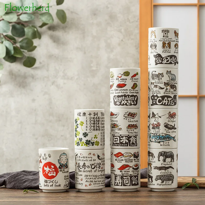Characteristic Manga Style Ceramic Sushi Cup Japanese Style Straight Tea Cup Ceramic Water Cup Coffee Mug Tea Cup Set Teaware
Characteristic Manga Style Ceramic Sushi Cup Japanese Style Straight Tea Cup Ceramic Water Cup Coffee Mug Tea Cup Set Teaware
