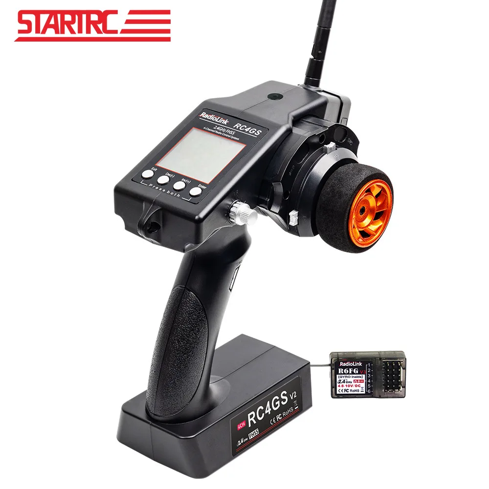 RadioLink RC4GS V2 Transmitter with R6FG Receiver Upgrade 2.4Ghz 4CH Remote Controller for RC Car Boat Tank Model
RadioLink RC4GS V2 Transmitter with R6FG Receiver Upgrade 2.4Ghz 4CH Remote Controller for RC Car Boat Tank Model