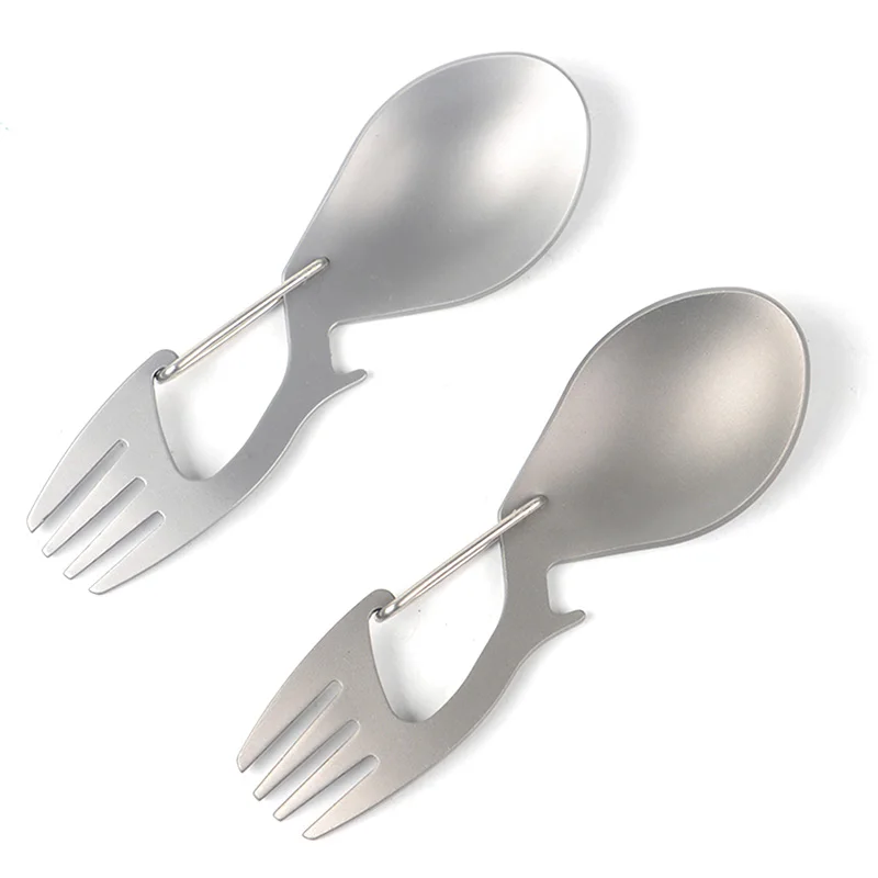 Outdoor Camping Picnic Stainless Steel Fork Spoon Tableware Ultralight Useful
Outdoor Camping Picnic Stainless Steel Fork Spoon Tableware Ultralight Useful