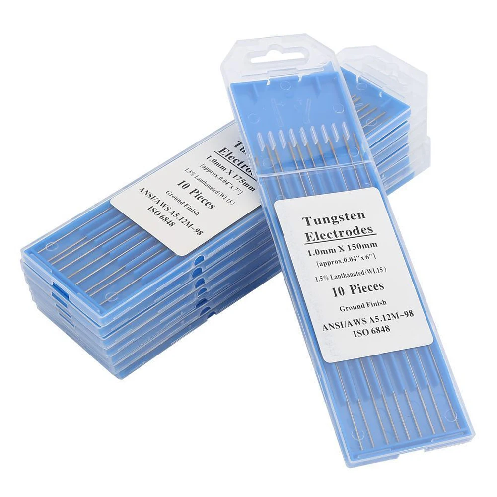 10PCS Tungsten Electrodes TIG Welding Rods Stainless Steel Metal Welding WL15 Lanthanum Tungsten TIG Electrodes
10PCS Tungsten Electrodes TIG Welding Rods Stainless Steel Metal Welding WL15 Lanthanum Tungsten TIG Electrodes