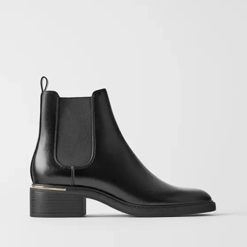 Black Leather Women Chelsea Boots Round Toe Ankle Boots For Women Chunky Heel Platform Boots Fashion Winter Slip On Shoes Woman
Black Leather Women Chelsea Boots Round Toe Ankle Boots For Women Chunky Heel Platform Boots Fashion Winter Slip On Shoes Woman