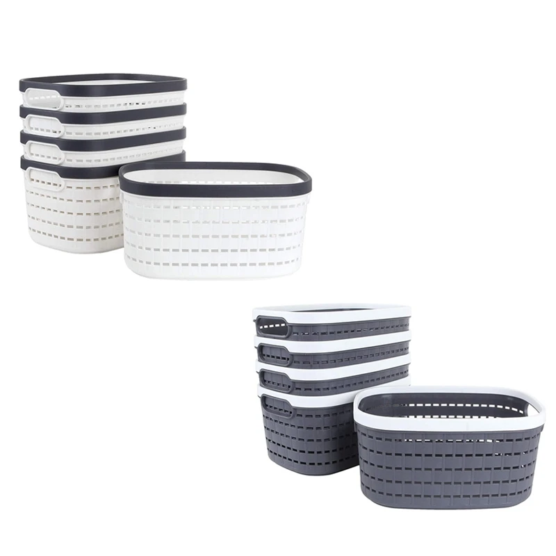 5 Pcs Storage Basket,Portable Oval Kitchen Refrigerator Basket,Desktop Storage Boxes For Kitchen,Bathroom&Cabinet
5 Pcs Storage Basket,Portable Oval Kitchen Refrigerator Basket,Desktop Storage Boxes For Kitchen,Bathroom&Cabinet