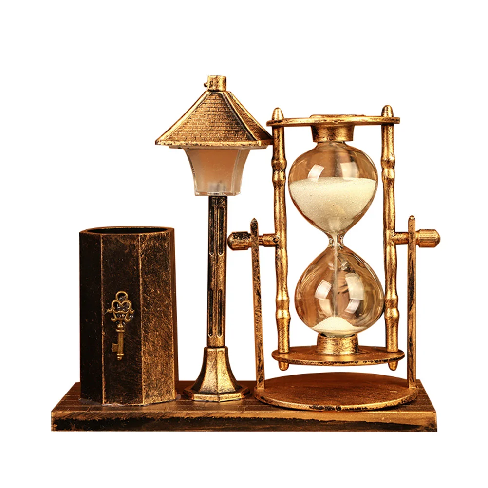 1pc Sand Glass Creative Vintage LED Beautiful Desktop Craft Pen Container Nigh Light for Home Office
1pc Sand Glass Creative Vintage LED Beautiful Desktop Craft Pen Container Nigh Light for Home Office