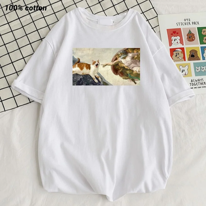 The Creation Of Adam Funny Picture Prints Men's T-Shirts Sport Loose T Shirt Style Vintage Tshirt Fashion Oversized Mens Top
The Creation Of Adam Funny Picture Prints Men's T-Shirts Sport Loose T Shirt Style Vintage Tshirt Fashion Oversized Mens Top