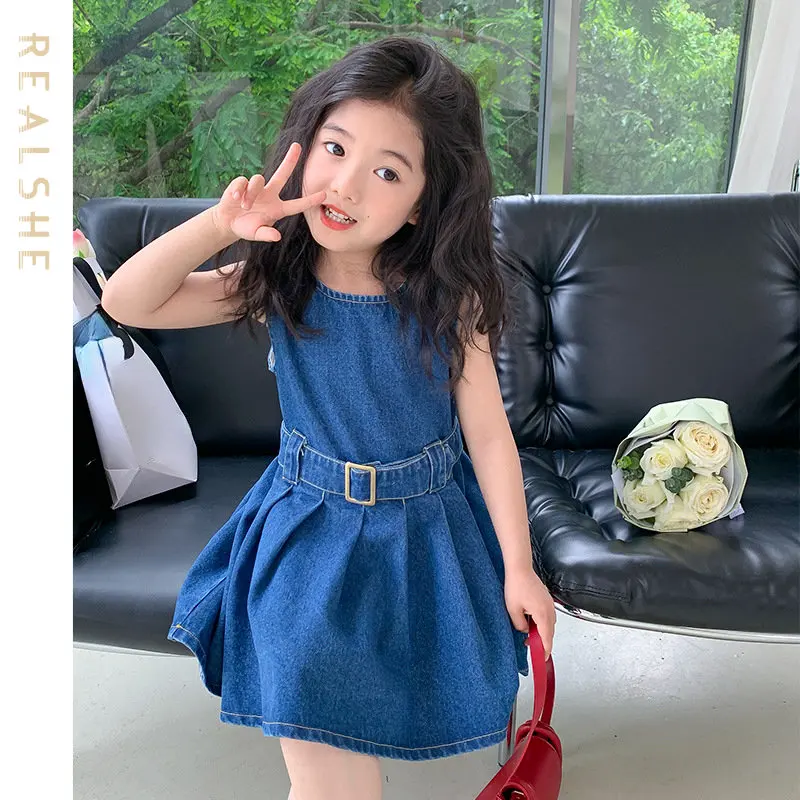 2023 Girls Denim Dress Summer Party Princess Dress Solid Pleated Dress Children Clothing Baby Girl Kids Fashion Outfit
2023 Girls Denim Dress Summer Party Princess Dress Solid Pleated Dress Children Clothing Baby Girl Kids Fashion Outfit