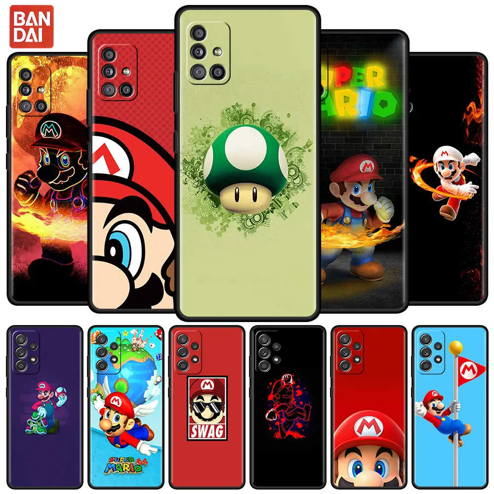 SUPER MARIO BROS Case For Samsung Galaxy A73 A53 5G A33 A13 A03 Core A03s A52s Shockproof Phone Cover Black Soft Capas
SUPER MARIO BROS Case For Samsung Galaxy A73 A53 5G A33 A13 A03 Core A03s A52s Shockproof Phone Cover Black Soft Capas