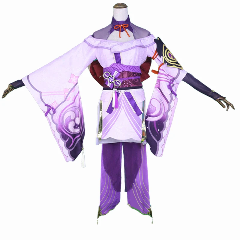 

Популярный костюм для косплея Genshin Impact, костюм Raiden Shogun Baal, наряд, униформа для Хэллоуина, реквизит для выступлений на сцене