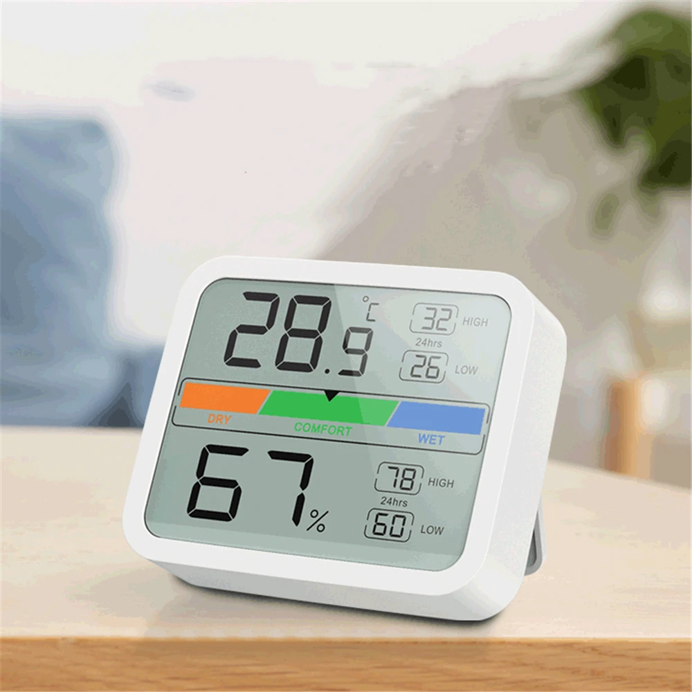 Digital Temperature Humidity Meter High Precision Comfort Indicator °C/°F Unit Conversion Thermometer Hygrometer Home Supplies
Digital Temperature Humidity Meter High Precision Comfort Indicator °C/°F Unit Conversion Thermometer Hygrometer Home Supplies