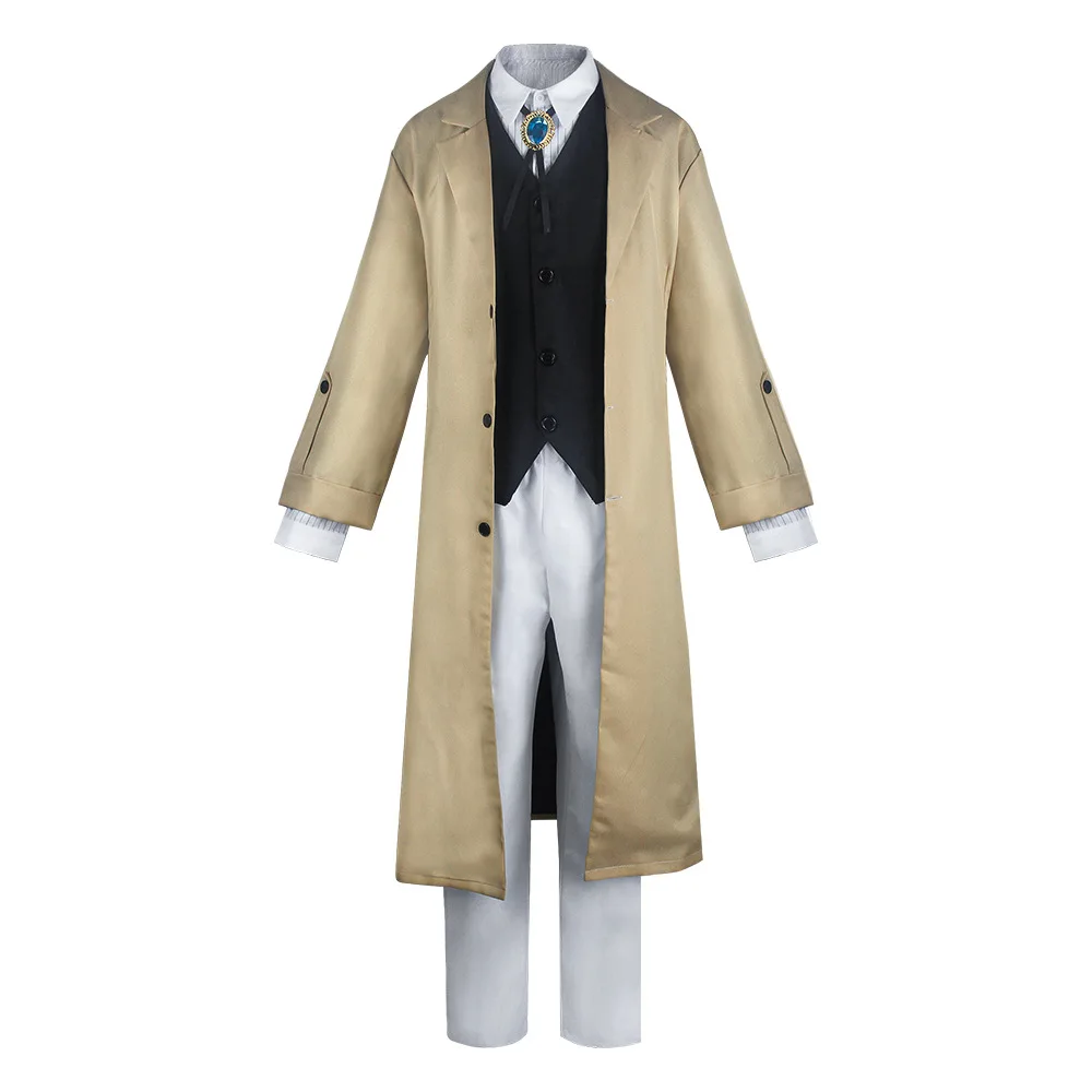 Long Jacket Coat Wig Bungo Stray Dogs Dazai Osamu Cosplay Costume Anime Manga BSD Halloween Christmas Costume For Women Men
Long Jacket Coat Wig Bungo Stray Dogs Dazai Osamu Cosplay Costume Anime Manga BSD Halloween Christmas Costume For Women Men