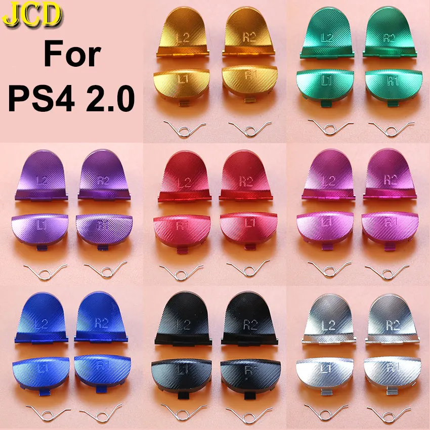 JCD Colorful Aluminum Metal R1 L1 R2 L2 Triggers Button For PS4 2.0 JDM-001 JDM-011 JDM-020 Controller Game Accessaries
JCD Colorful Aluminum Metal R1 L1 R2 L2 Triggers Button For PS4 2.0 JDM-001 JDM-011 JDM-020 Controller Game Accessaries