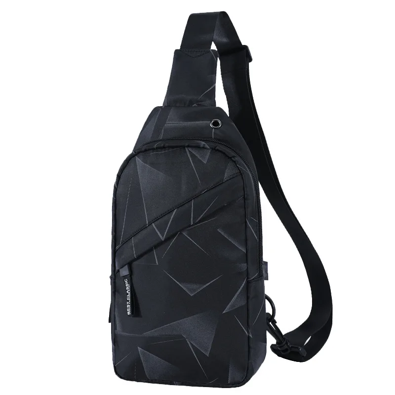 Men Chest Bag Women Waist Bag Geometric Black Fanny Pack Casual 
Men Chest Bag Women Waist Bag Geometric Black Fanny Pack Casual