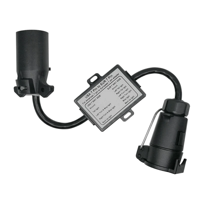 Trailer Light Connector USA To EU 7-Way Socket Plug Adapter Vehicle Linker Trailer Connector Towbar Towing Plug Adapter
Trailer Light Connector USA To EU 7-Way Socket Plug Adapter Vehicle Linker Trailer Connector Towbar Towing Plug Adapter