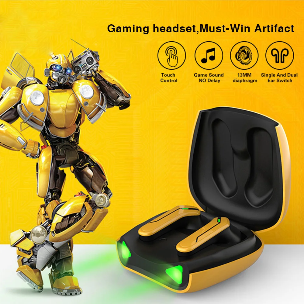 2022 New Bumblebee Air Car TWS Wireless Earphone Bluetooth earbuds Hornet Dor Earbud Transformer Low latency Gaming Earphones
2022 New Bumblebee Air Car TWS Wireless Earphone Bluetooth earbuds Hornet Dor Earbud Transformer Low latency Gaming Earphones
