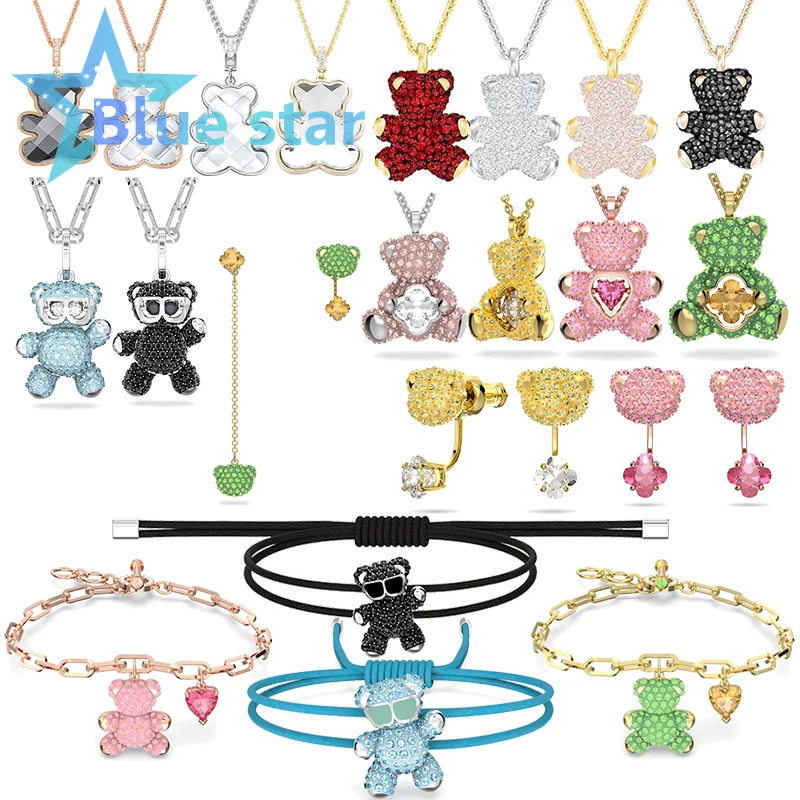 Swa 2022 New Fine Jewelry Sets Charm Classic Exquisite Collection Geometry Bear Earrings Necklace Bracelet Jewelry for Women
Swa 2022 New Fine Jewelry Sets Charm Classic Exquisite Collection Geometry Bear Earrings Necklace Bracelet Jewelry for Women