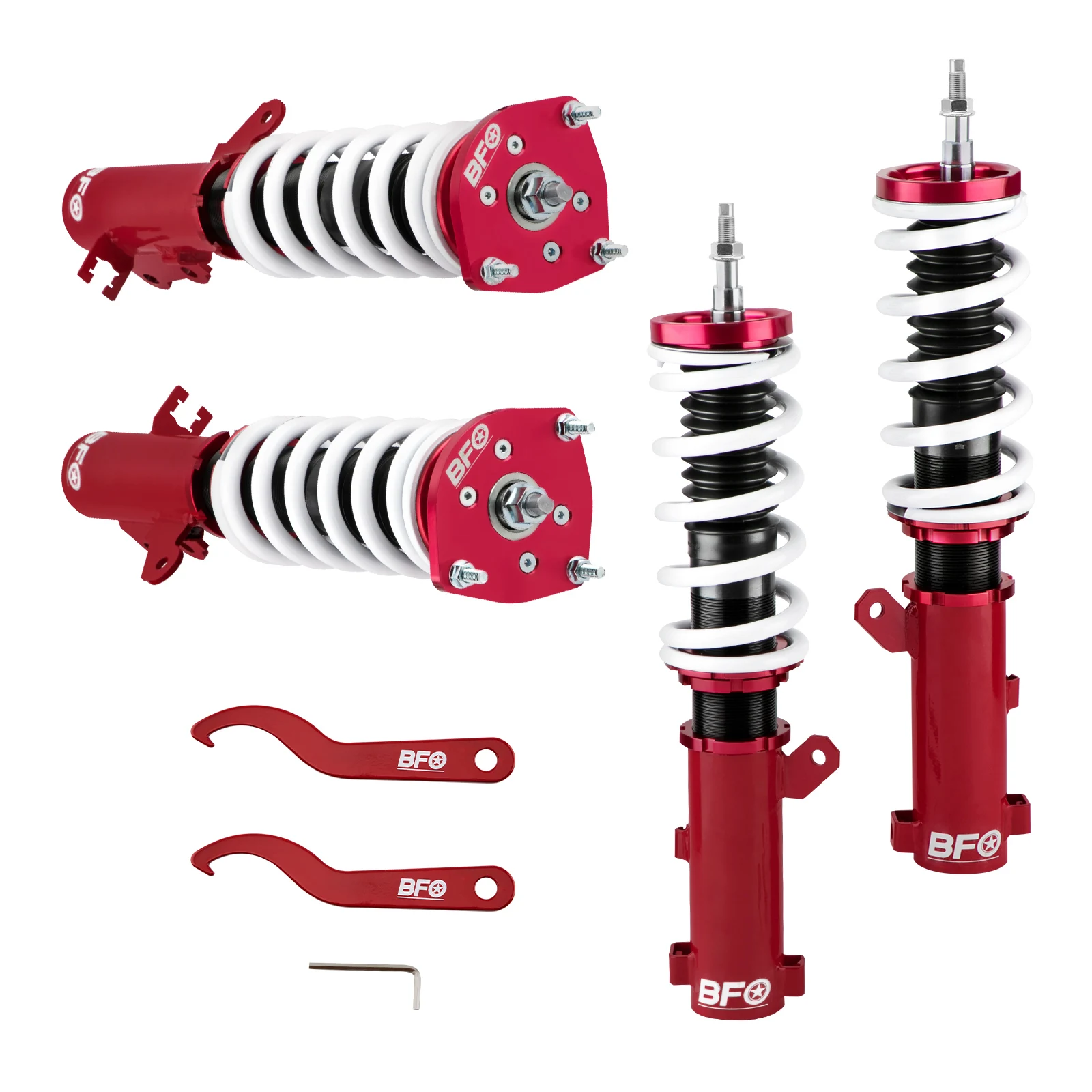 BFO Racing Coilovers Struts Springs for Hyundai Tiburon 2003-2008 Coilover Shock Absorber Struts
BFO Racing Coilovers Struts Springs for Hyundai Tiburon 2003-2008 Coilover Shock Absorber Struts