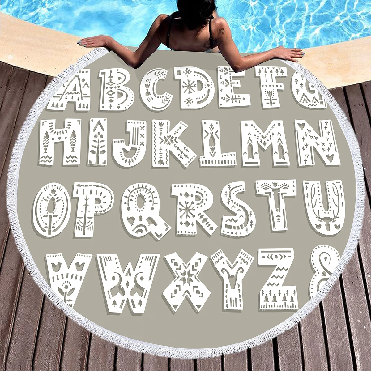Alphabet Round Beach Towel Geometric Beach Soft Pool Towel Large Beach Circle Quick Dry Towel Soft Beach Towels
Alphabet Round Beach Towel Geometric Beach Soft Pool Towel Large Beach Circle Quick Dry Towel Soft Beach Towels