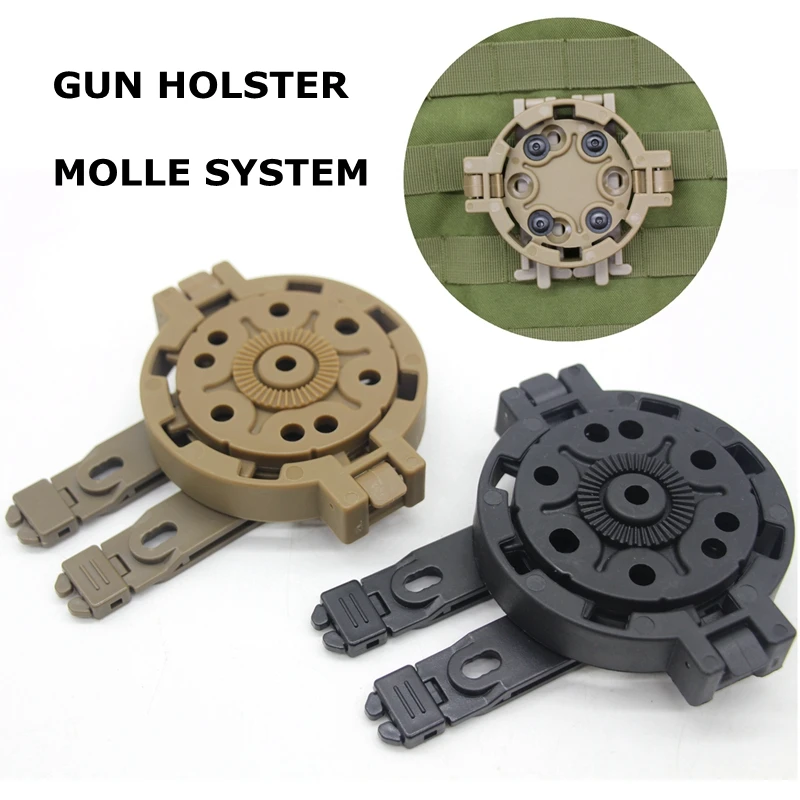 Тактический быстроразъемный комплект Molle, кобура для охотничьего пистолета с углом поворота 360 градусов, стандартная платформа для Glock 17 19 22 23
Тактический быстроразъемный комплект Molle, кобура для охотничьего пистолета с углом поворота 360 градусов, стандартная платформа для Glock 17 19 22 23