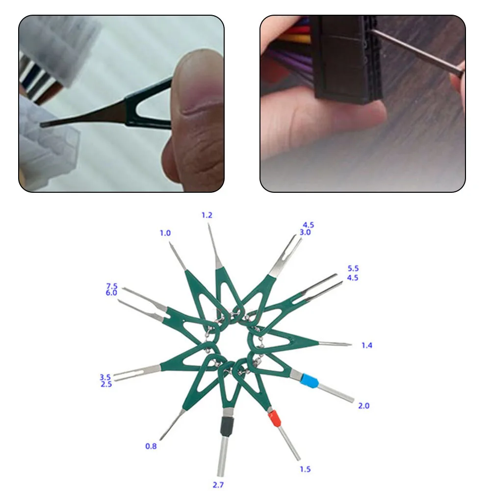 11pc Car Wire Terminal Removal Tool Crimp Connector Extractor Release Pin Extractor Set Car Stylus Wiring Crimp Connector Puller
11pc Car Wire Terminal Removal Tool Crimp Connector Extractor Release Pin Extractor Set Car Stylus Wiring Crimp Connector Puller
