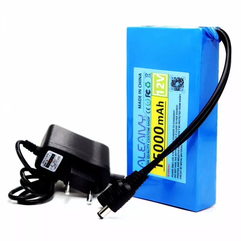 100% New Portable 12v 20000mAh Lithium-ion Battery Pack DC 12.6V 20Ah Battery with EU Plug+12.6V1A Charger+DC Bus Head Wire
100% New Portable 12v 20000mAh Lithium-ion Battery Pack DC 12.6V 20Ah Battery with EU Plug+12.6V1A Charger+DC Bus Head Wire