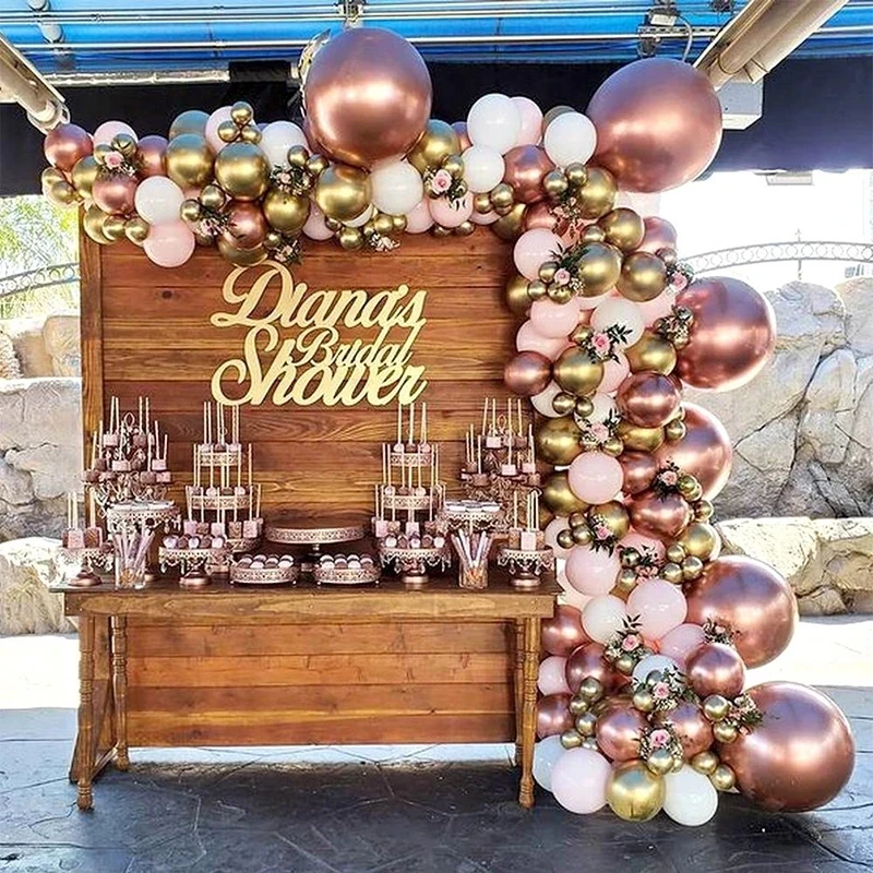 101psc Chrome Rose Gold Balloon Garland Arch Kit Pink White Balloons Baby Shower Wedding Birthday Party Decor Supplies Balls
101psc Chrome Rose Gold Balloon Garland Arch Kit Pink White Balloons Baby Shower Wedding Birthday Party Decor Supplies Balls