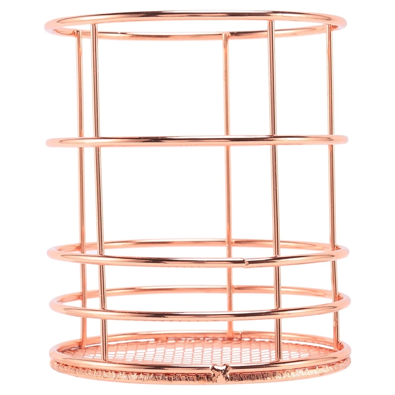 Rose Gold Wire Net Pencil Holder Round Iron Mesh Pen Cup Stationery Organizer Desk Sorter For Office Home School
Rose Gold Wire Net Pencil Holder Round Iron Mesh Pen Cup Stationery Organizer Desk Sorter For Office Home School