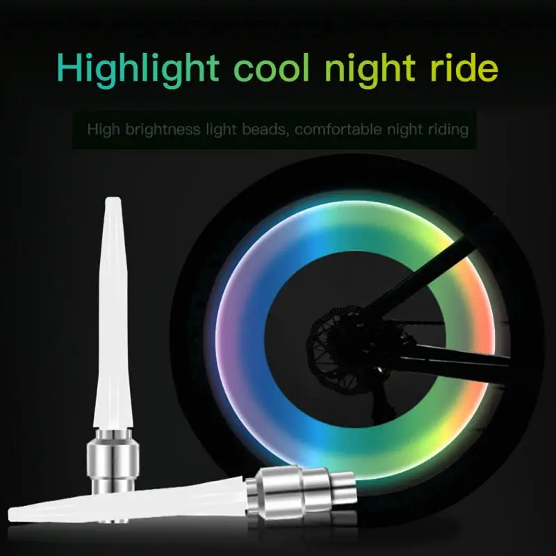 

2PCS Bike Car Motorcycle Wheel Tyre Cap Flash LED Light Lamp Motion Activated Bicycle Cycling Lights Ciclismo Bicicleta