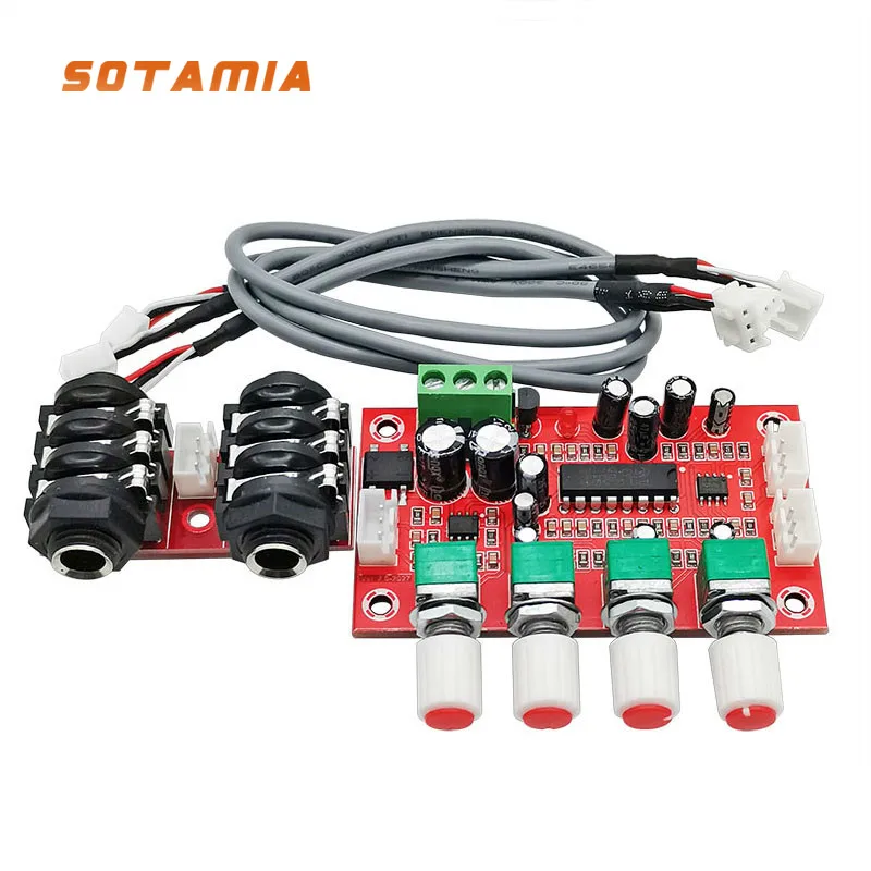 SOTAMIA PT2399 Karaoke Reverberator Audio Board Dynamic Microphone Amplifier Reverb Module DIY Microphone Amplificador AC12V
SOTAMIA PT2399 Karaoke Reverberator Audio Board Dynamic Microphone Amplifier Reverb Module DIY Microphone Amplificador AC12V