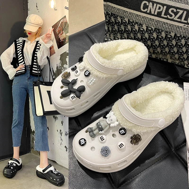 2022 Women's Medium Drag Wool Shoes Versatile Casual Shoes Korean Round Head Cartoon Plush Chunky Shoes
2022 Women's Medium Drag Wool Shoes Versatile Casual Shoes Korean Round Head Cartoon Plush Chunky Shoes