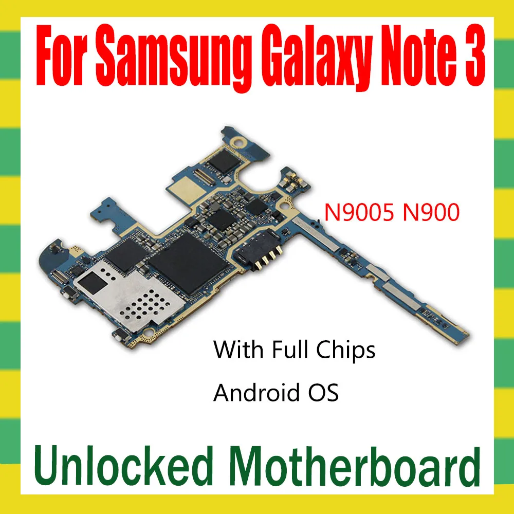 Оригинальная материнская плата для Samsung Galaxy Note 3 N9005 N900 разблокированная с полными