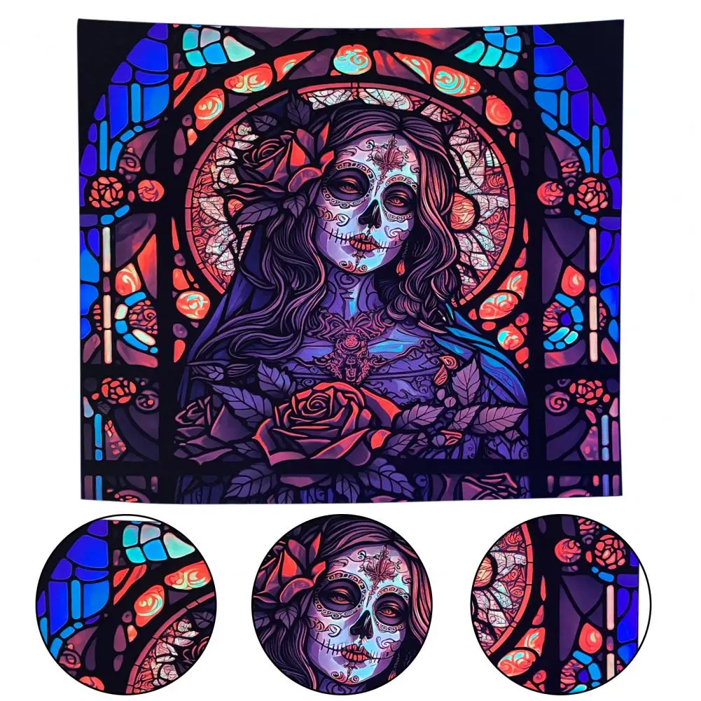 Уникальный узор, гобелен, высококачественный гобелен из полиэстера, светящийся Темный гобелен, ткань из полиэстера с УФ-реактивными свойствами для праздника в спальне