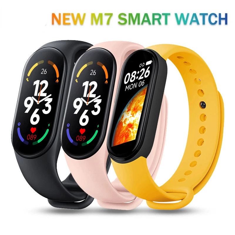 M7 Smart Watch Waterproof Sport Smart Watch Heart Men Woman Rate Blood Pressure Monitor Fitness Tracker Bracelet for Android IOS
M7 Smart Watch Waterproof Sport Smart Watch Heart Men Woman Rate Blood Pressure Monitor Fitness Tracker Bracelet for Android IOS