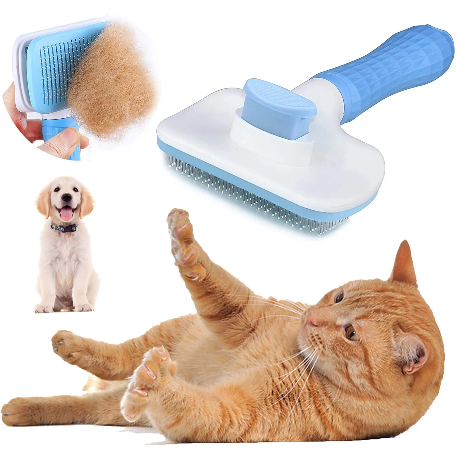 Dog Brush Cat Comb Hair Removes Pet Comb Dog Hair Special Needle Comb Cat Grooming Cleaning Supplies Self Cleaning Pet Brush
Dog Brush Cat Comb Hair Removes Pet Comb Dog Hair Special Needle Comb Cat Grooming Cleaning Supplies Self Cleaning Pet Brush