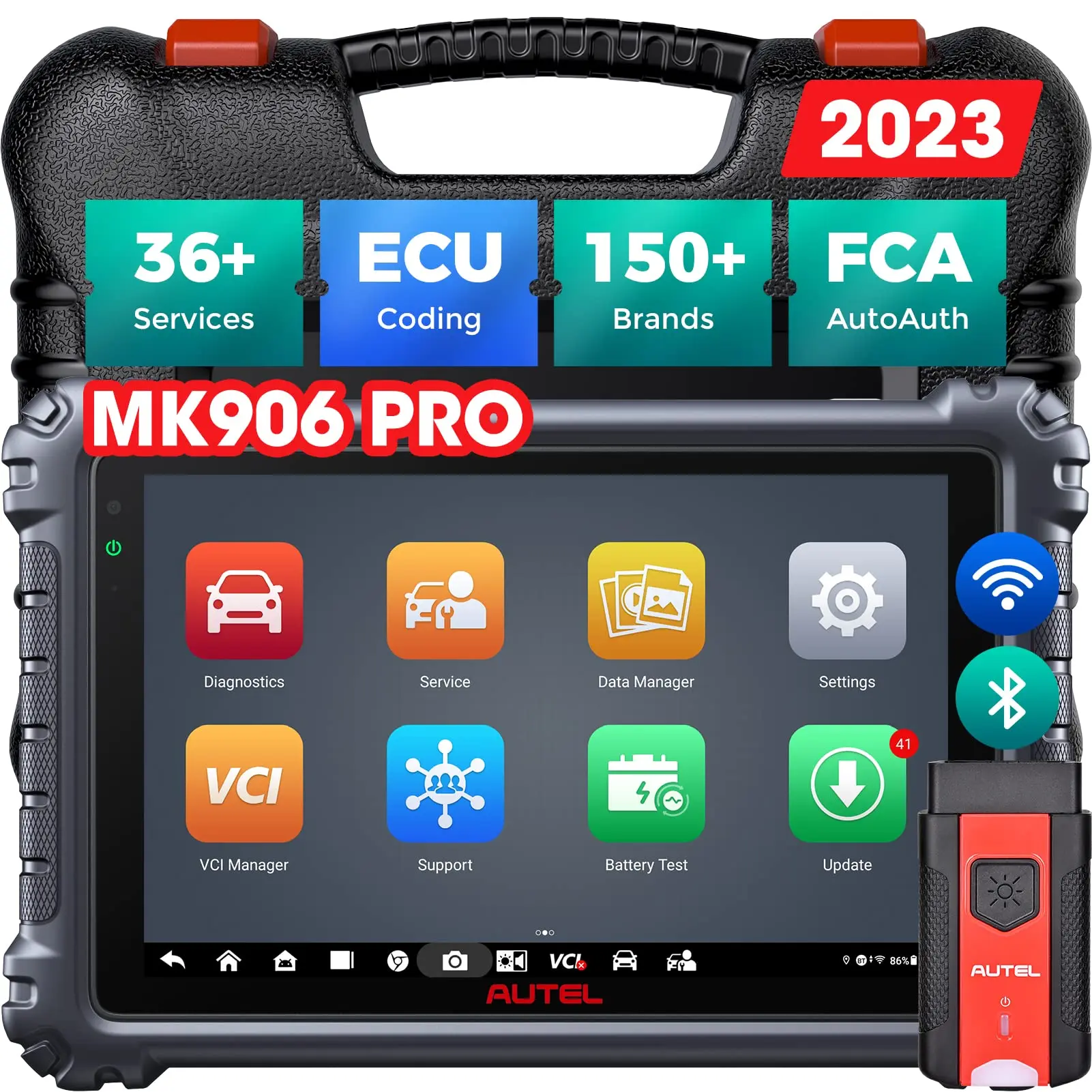 Autel MaxiCOM MK906 PRO Diagnostic Tool Bluetooth Scanner Automotivo ECU Coding MK906 PRO PK MS906BT MK906BT Automotive Tools
Autel MaxiCOM MK906 PRO Diagnostic Tool Bluetooth Scanner Automotivo ECU Coding MK906 PRO PK MS906BT MK906BT Automotive Tools