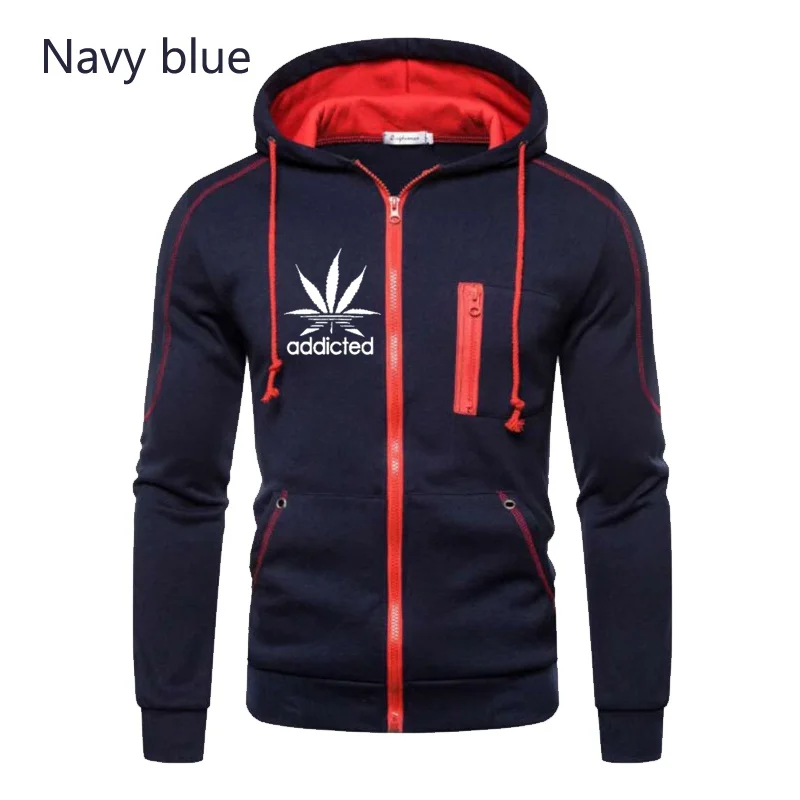 

Mens Autumn WinterTriple Slant Hoodie Jacket and Pants Male Long Sleeve Zip Tops Fashion Slim Fit Sweatshirts 4 Colors