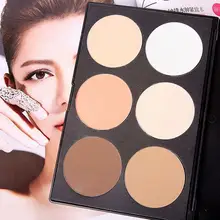 6 Colors Makeup Blush Palette High Light Shadow Charming Nose Face Blush Powder Cheek Nude Shadow Foundation Contour Repair Type