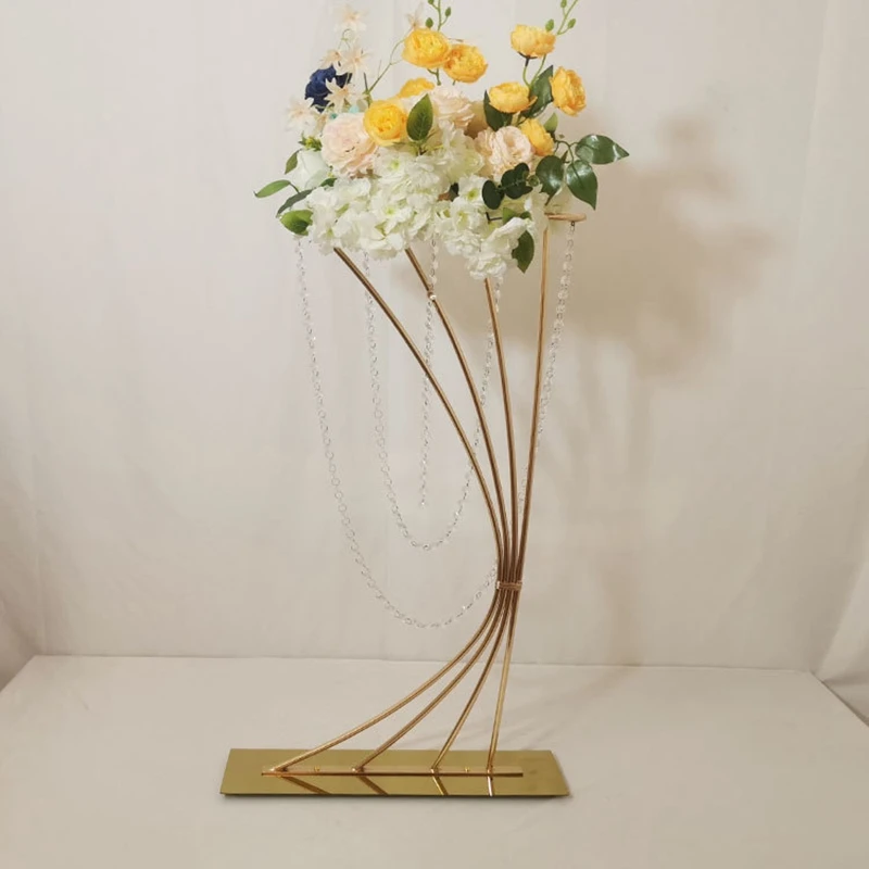 Shiny Gold Flower Stand Tall Metal Road Lead Wedding Centerpiece Flowers Rack for Event Party, Home Decoration, 84cm 33 ", 5 Pcs
Shiny Gold Flower Stand Tall Metal Road Lead Wedding Centerpiece Flowers Rack for Event Party, Home Decoration, 84cm 33 ", 5 Pcs