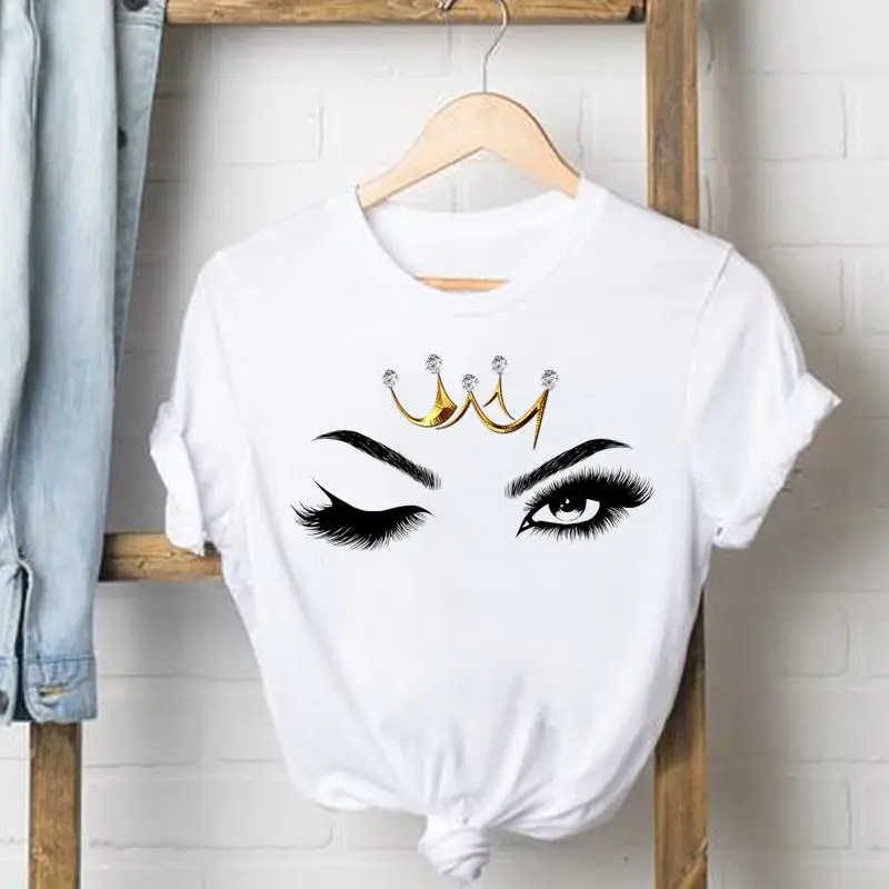 Tee Shirt Lady 2022 Style Eye Lashes 90s Clothes Female T Women Top Short Sleeve Casual Fashion Tshirt Summer Graphic T-shirts
Tee Shirt Lady 2022 Style Eye Lashes 90s Clothes Female T Women Top Short Sleeve Casual Fashion Tshirt Summer Graphic T-shirts