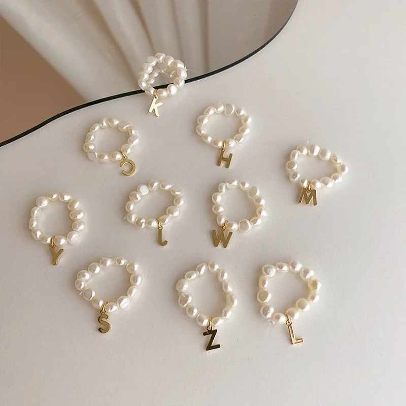 Elegant Simple Pearl Rings for Women Finger Letter Round Beads for Pendant Rings Bohemian Vintage Jewelry Gift To Girlfriend
Elegant Simple Pearl Rings for Women Finger Letter Round Beads for Pendant Rings Bohemian Vintage Jewelry Gift To Girlfriend