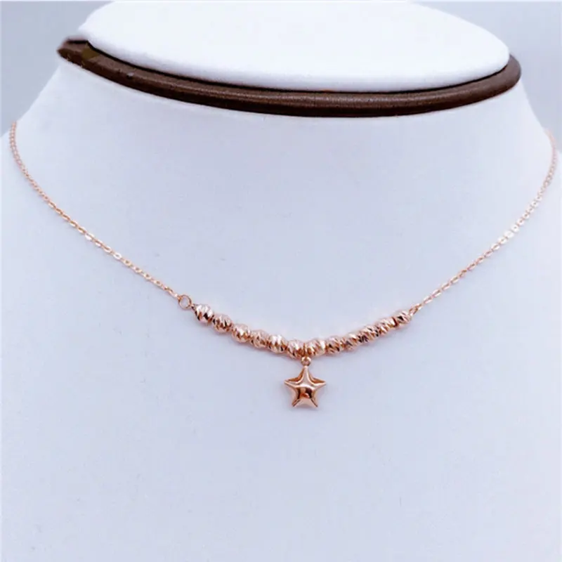 Российское ожерелье из фиолетового золота 585 с пятью точками женское Европейское розовое золото новый продукт
Российское ожерелье из фиолетового золота 585 с пятью точками женское Европейское розовое золото новый продукт