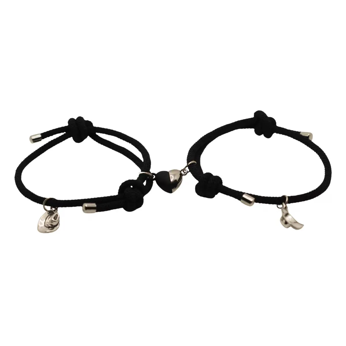 Adjustable Bracelets Cord Rope Heart Magnet Clasps With Hats Pendants Jewelry Gifts
Adjustable Bracelets Cord Rope Heart Magnet Clasps With Hats Pendants Jewelry Gifts
