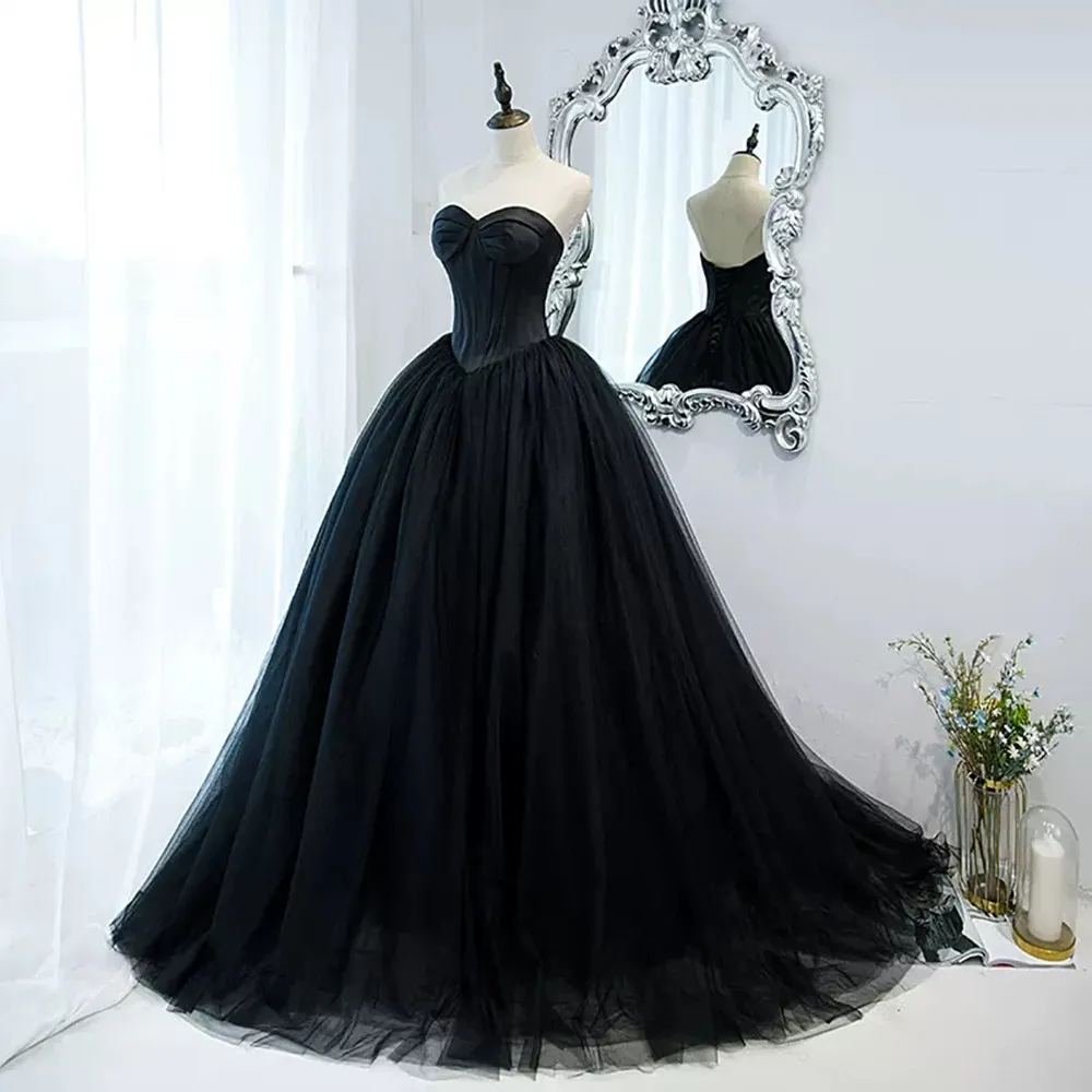 ANGELSBRIDEP готические черные тюлевые платья Quinceanera Принцесса Милая атласная верхняя женская строгие платья
ANGELSBRIDEP готические черные тюлевые платья Quinceanera Принцесса Милая атласная верхняя женская строгие платья